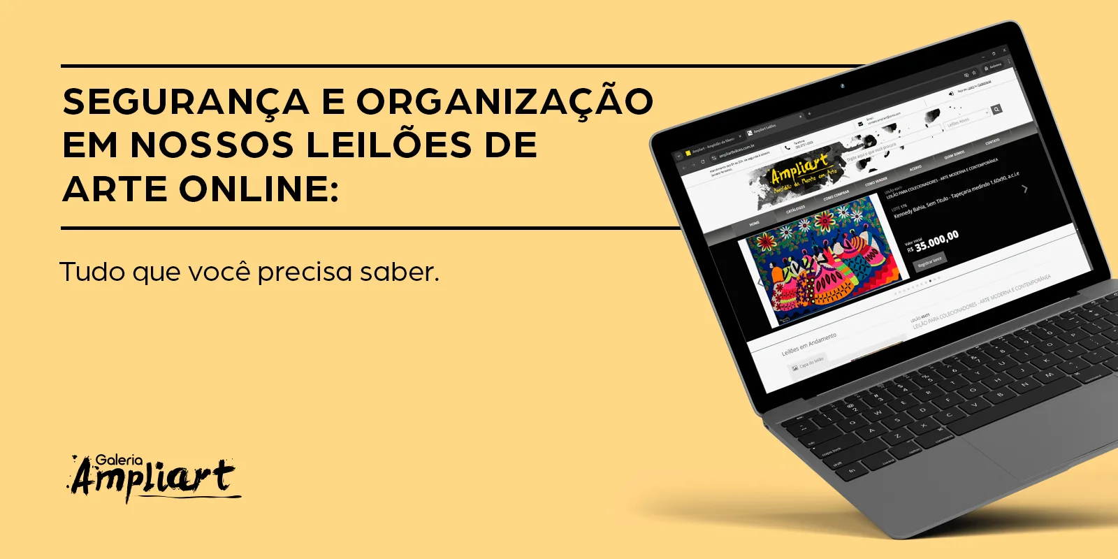 Segurança e organização em nossos leilões de arte online