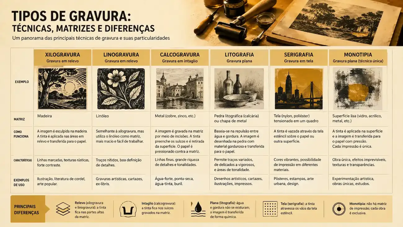 tipos de gravura