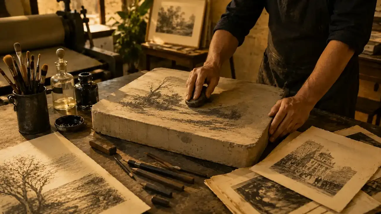 Litografia na arte