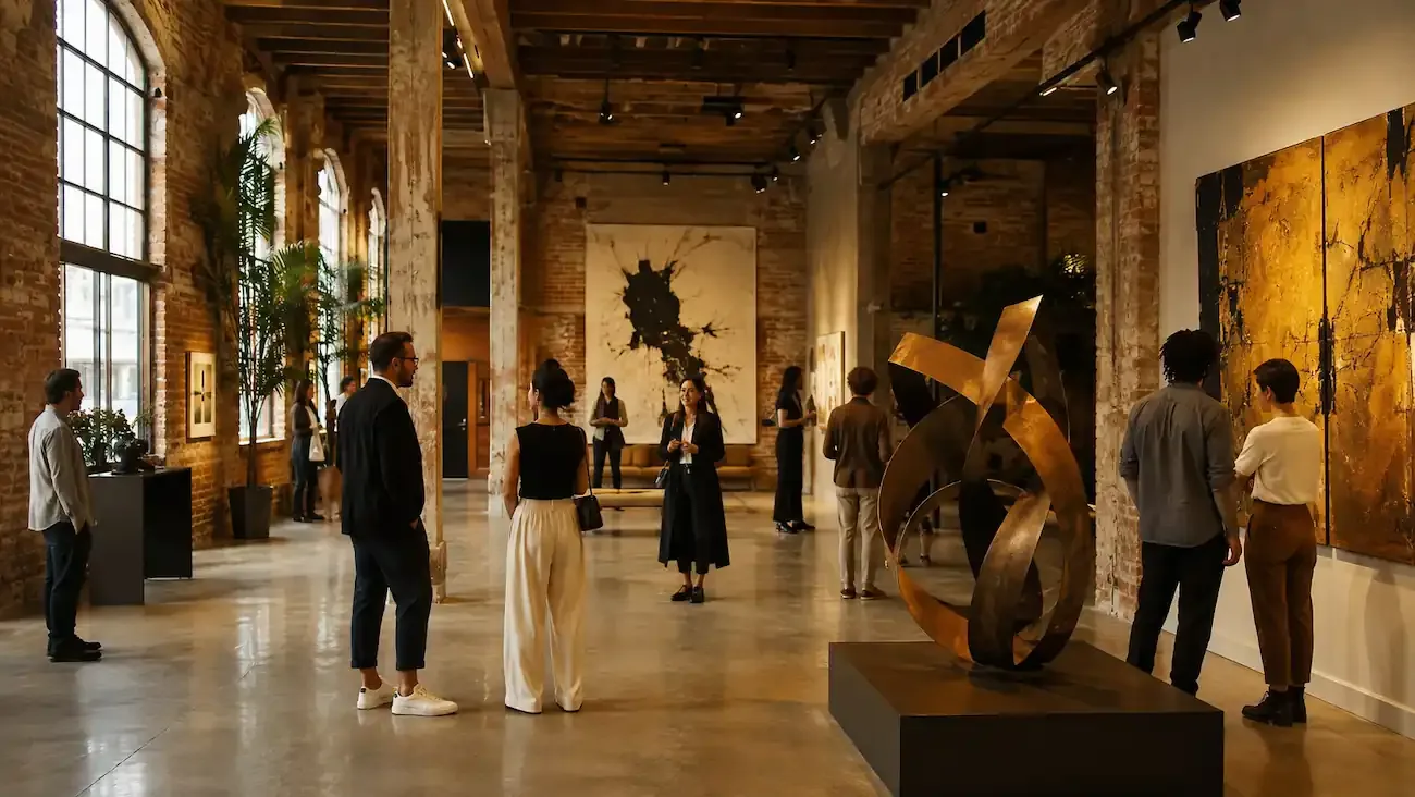 guia de exposição de arte