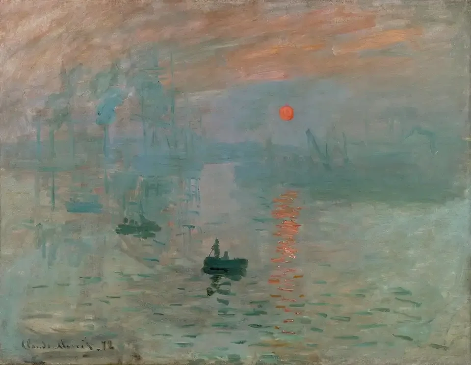Impressão, Nascer do Sol, de Claude Monet