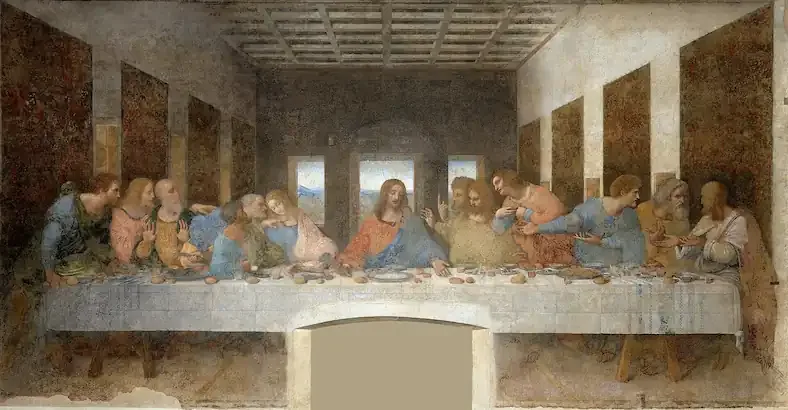Última ceia por Leonardo da Vinci